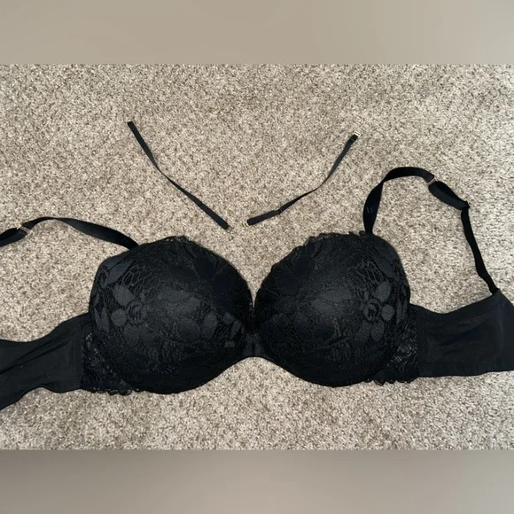 Cacique Intimates Sleepwear Cacique Black Lace Max Boost